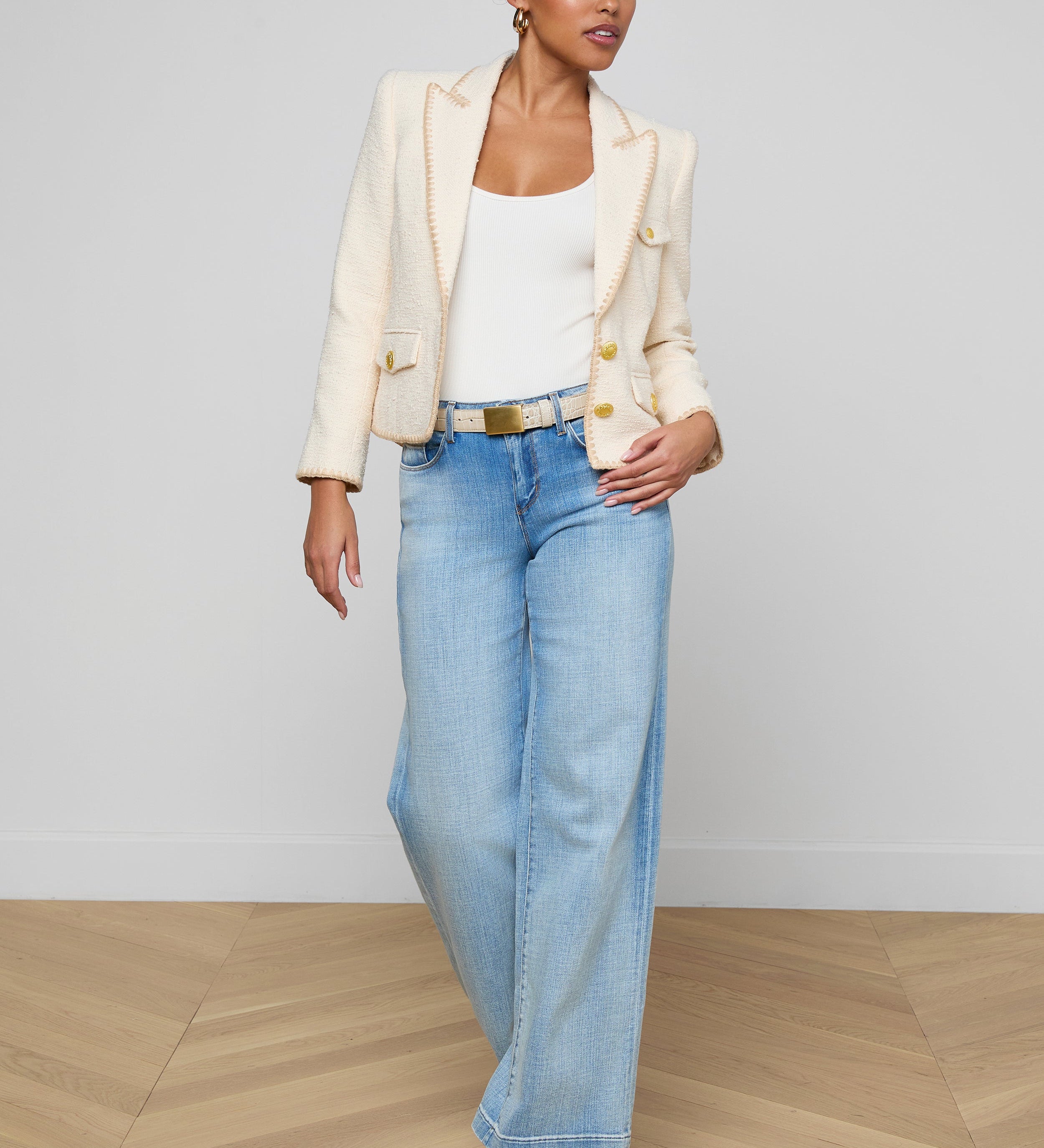 L'AGENCE - Wylla Tweed Blazer