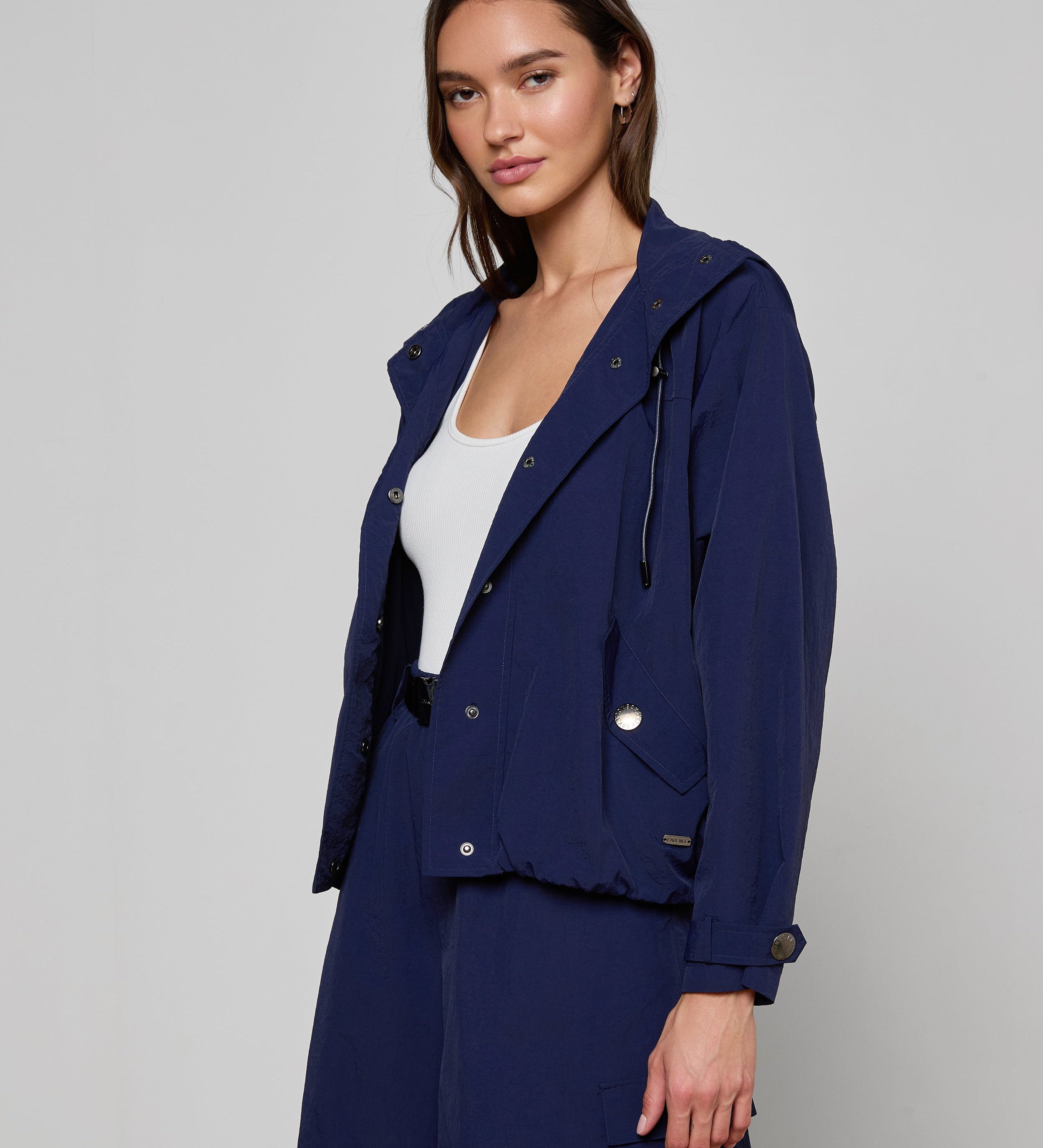 L'AGENCE - Geovana Hooded Windbreaker