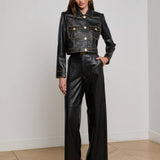 L'AGENCE - Winsome Studded Leather Jacket