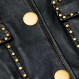 L'AGENCE - Winsome Studded Leather Jacket