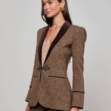 L'AGENCE - Gable Herringbone Blazer