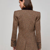 L'AGENCE - Gable Herringbone Blazer