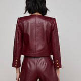 L'AGENCE - Deidra Cropped Leather Jacket