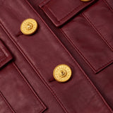 L'AGENCE - Deidra Cropped Leather Jacket