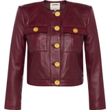 L'AGENCE - Deidra Cropped Leather Jacket