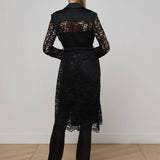 L'AGENCE - Amata Lace Trench Coat
