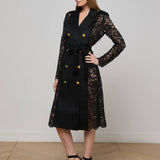L'AGENCE - Amata Lace Trench Coat