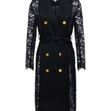 L'AGENCE - Amata Lace Trench Coat