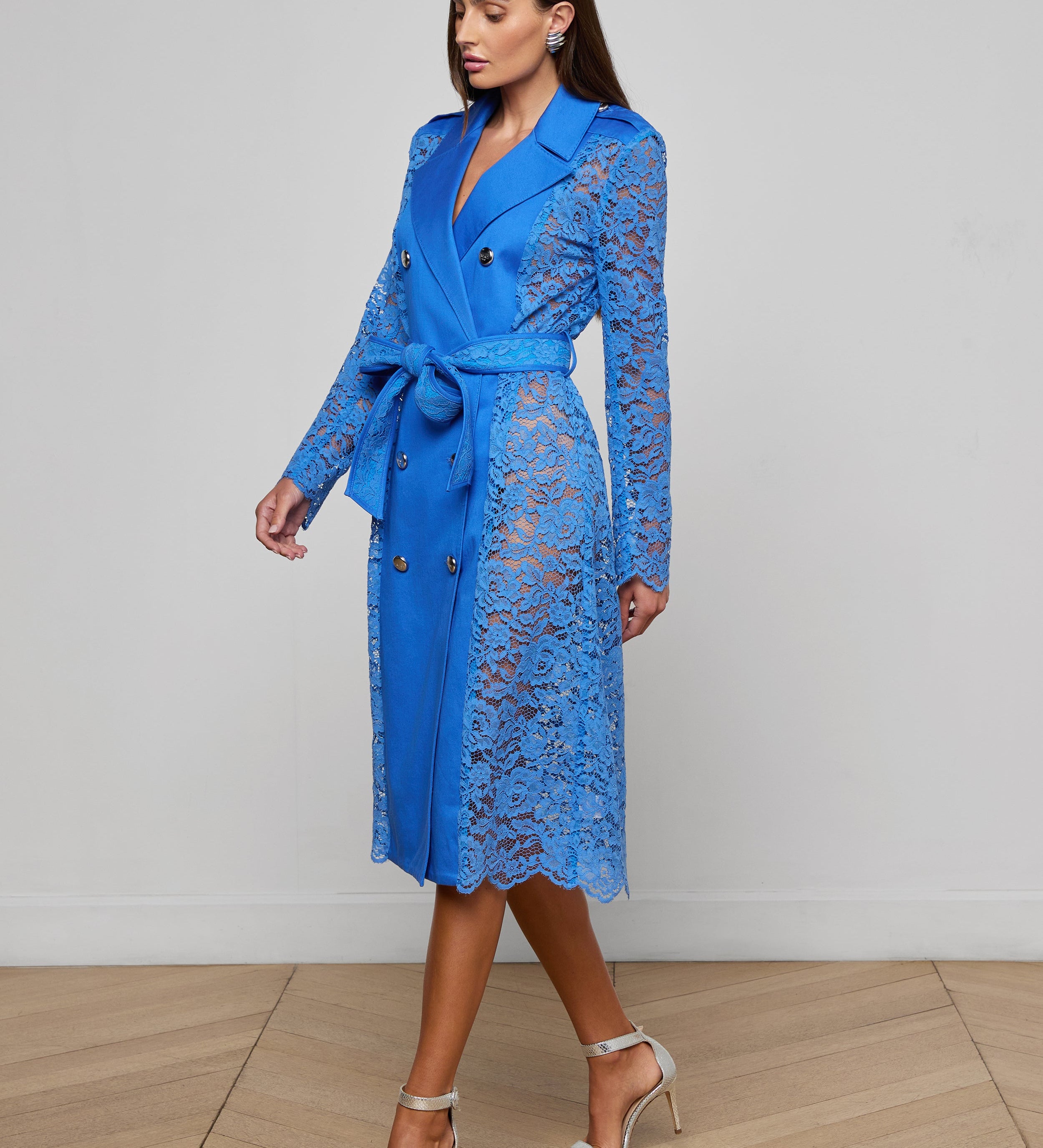 L'AGENCE - Amata Lace Trench Coat