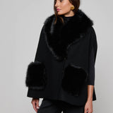 L'AGENCE - Chana Faux Fur Cape