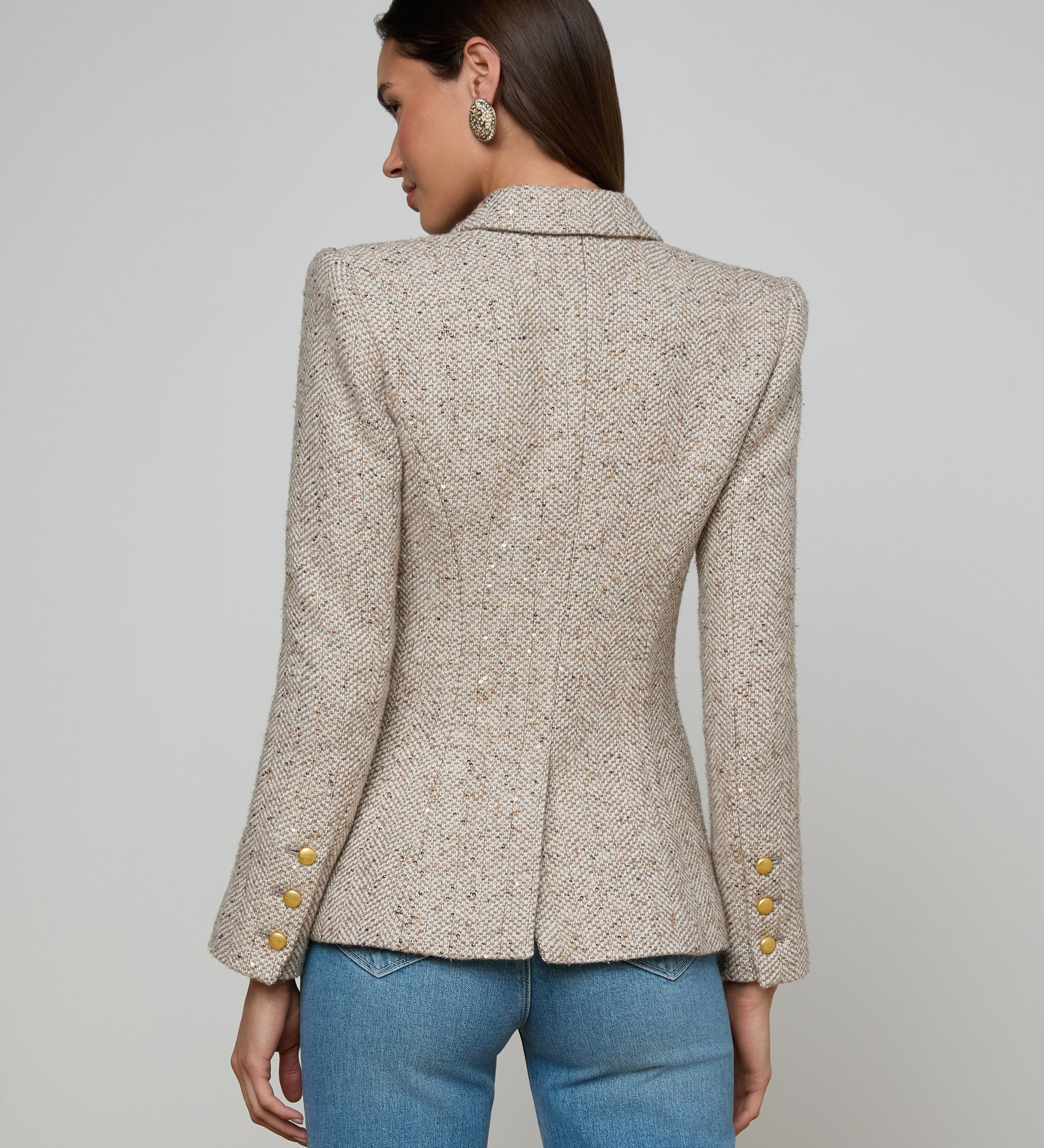L'AGENCE - Kyomi Tweed Blazer
