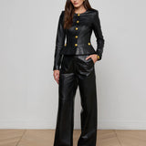 L'AGENCE - Mariella Leather Jacket