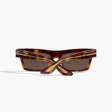 KHAITE x Oliver Peoples 1985C in Dark Mahogany and Brown