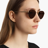 KHAITE x Oliver Peoples 1991C in Gold and Brown
