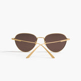 KHAITE x Oliver Peoples 1991C in Gold and Brown