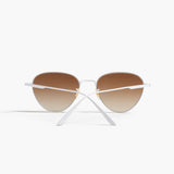 KHAITE x Oliver Peoples 1991C in White and Dark Brown