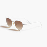KHAITE x Oliver Peoples 1991C in White and Dark Brown