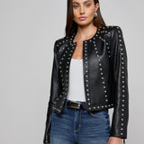 L'AGENCE - Fia Studded Leather Jacket