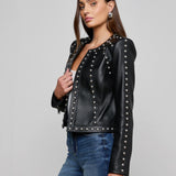 L'AGENCE - Fia Studded Leather Jacket