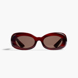 KHAITE x Oliver Peoples 1992C in Bordeaux Bark and Brown