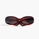 KHAITE x Oliver Peoples 1992C in Bordeaux Bark and Brown