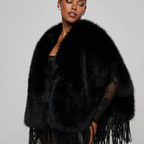 L'AGENCE - Nathalia Faux Fur Cape