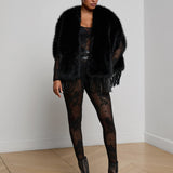 L'AGENCE - Nathalia Faux Fur Cape