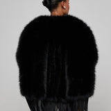 L'AGENCE - Nathalia Faux Fur Cape