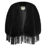 L'AGENCE - Nathalia Faux Fur Cape