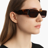 KHAITE x Oliver Peoples 1995C in Dark Mahogany and Brown