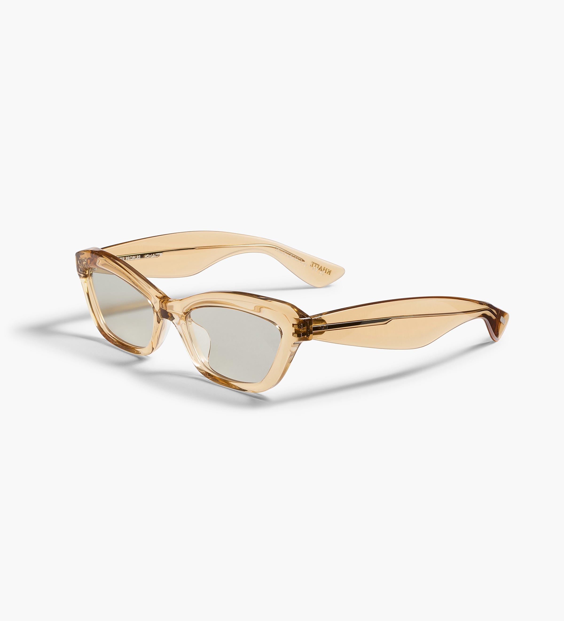Khaite - x Oliver Peoples 1997C in Champagne and Clear Blue Light Filter