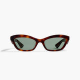 Khaite - x Oliver Peoples 1997C in Dark Mahogany and Green Wash