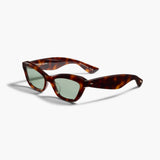 Khaite - x Oliver Peoples 1997C in Dark Mahogany and Green Wash