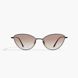 Khaite - x Oliver Peoples 1998C in Matte Black and Soft Tan Gradient