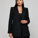 L'AGENCE - Cambrie Oversized Houndstooth Blazer
