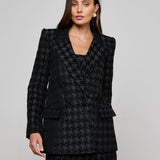 L'AGENCE - Cambrie Oversized Houndstooth Blazer