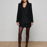 L'AGENCE - Cambrie Oversized Houndstooth Blazer