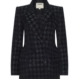 L'AGENCE - Cambrie Oversized Houndstooth Blazer