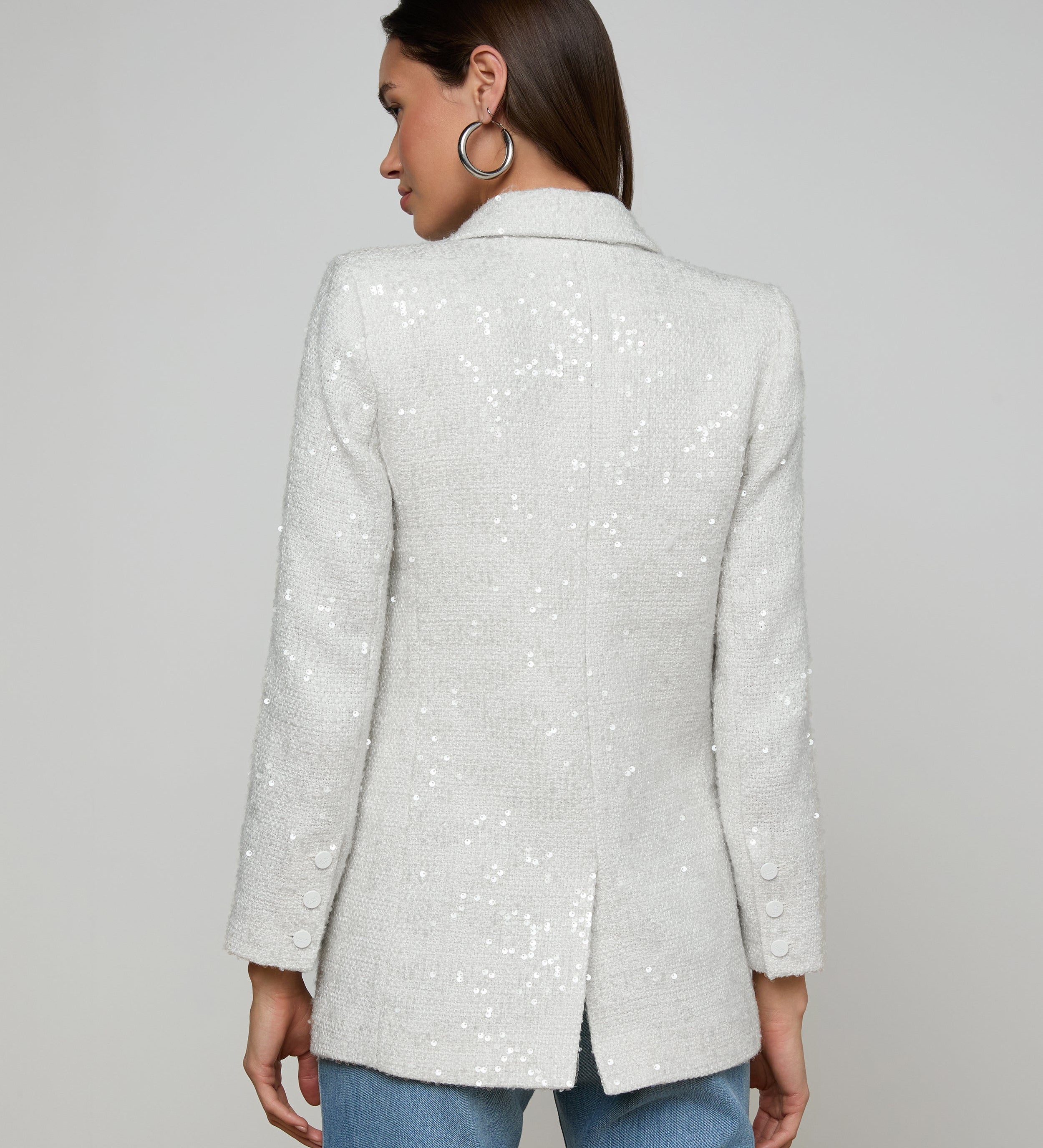 L'AGENCE - Cambrie Oversized Sequin Blazer