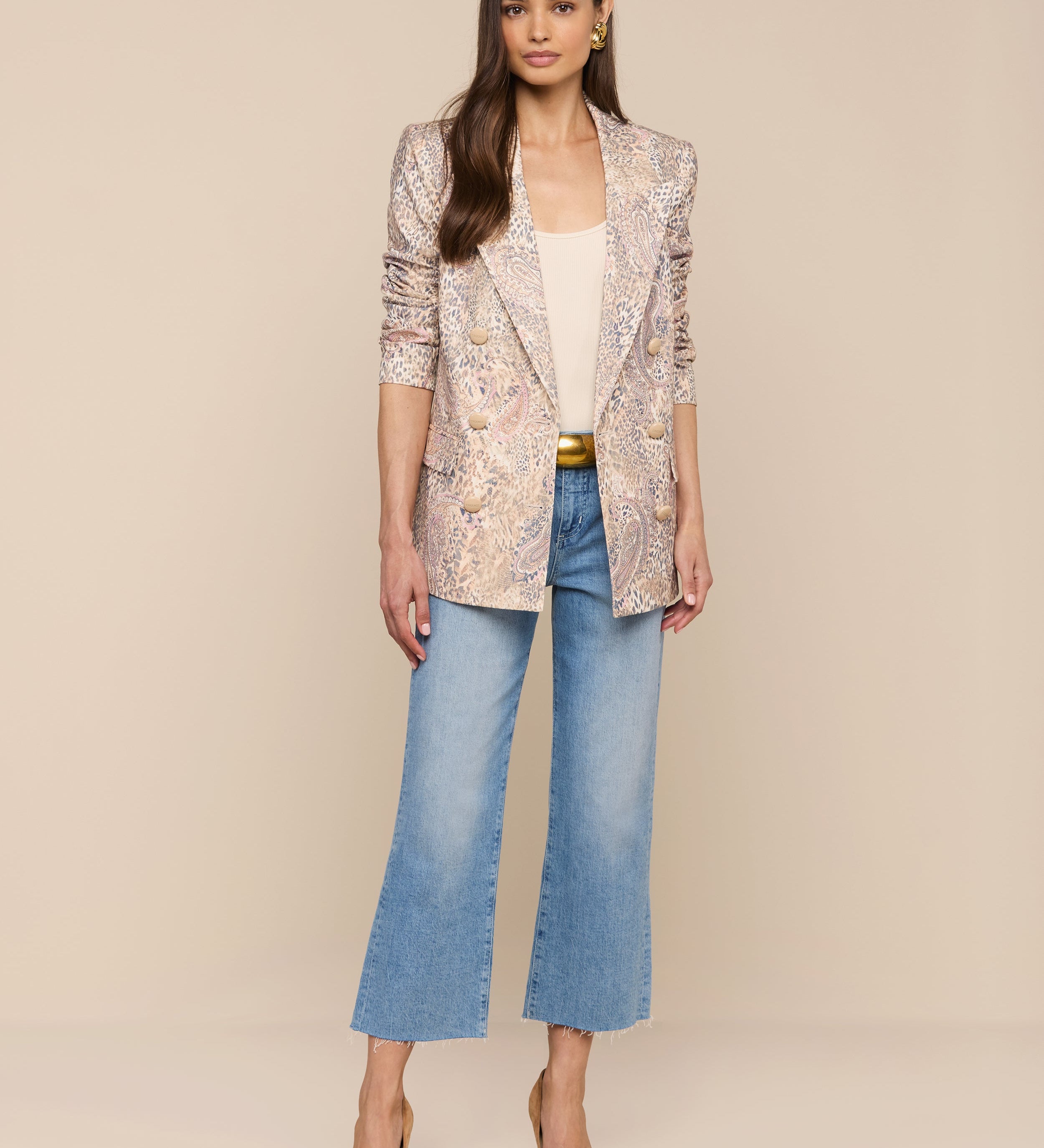 L'AGENCE - Cambrie Oversized Linen - Blend Blazer