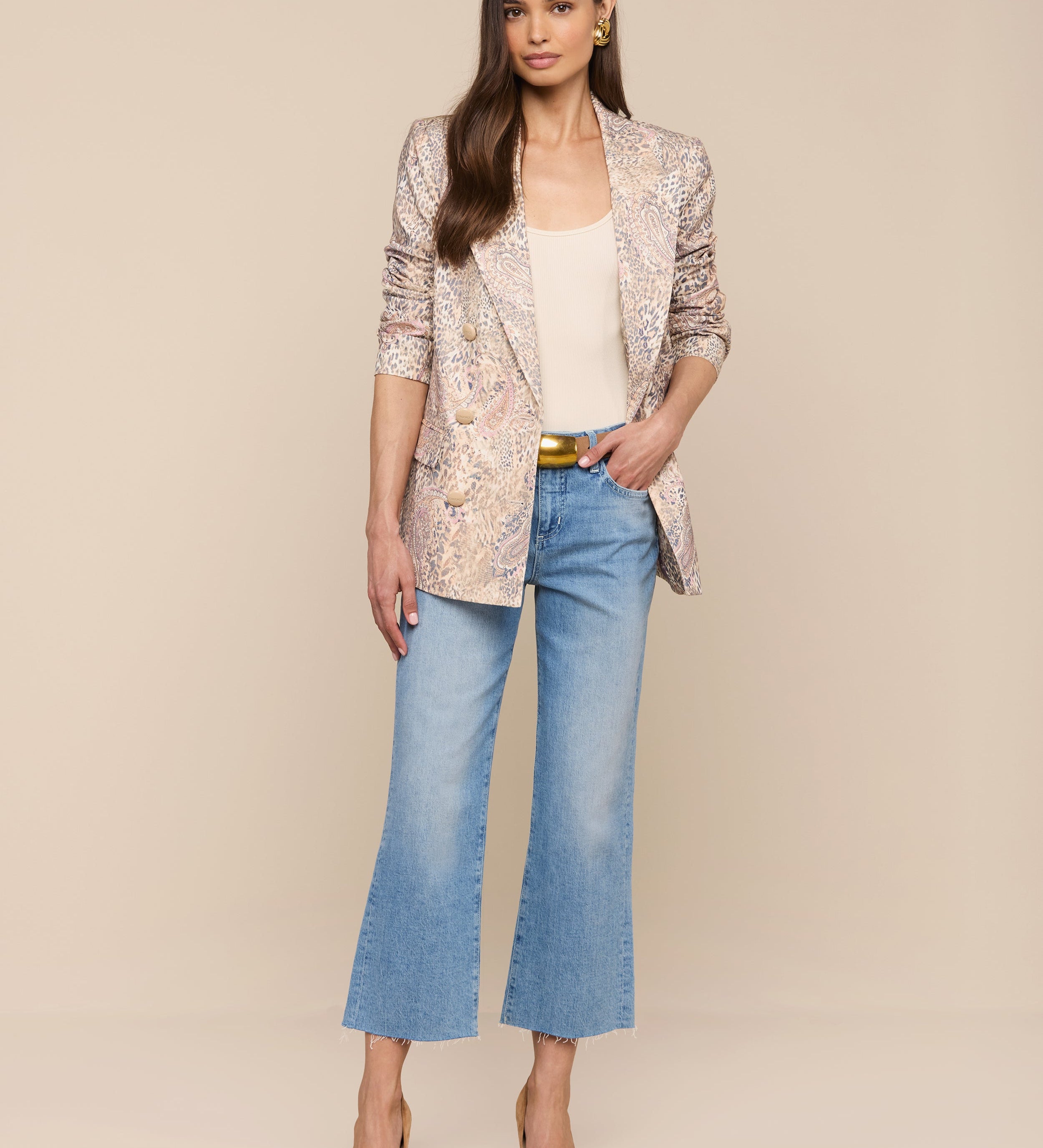 L'AGENCE - Cambrie Oversized Linen - Blend Blazer