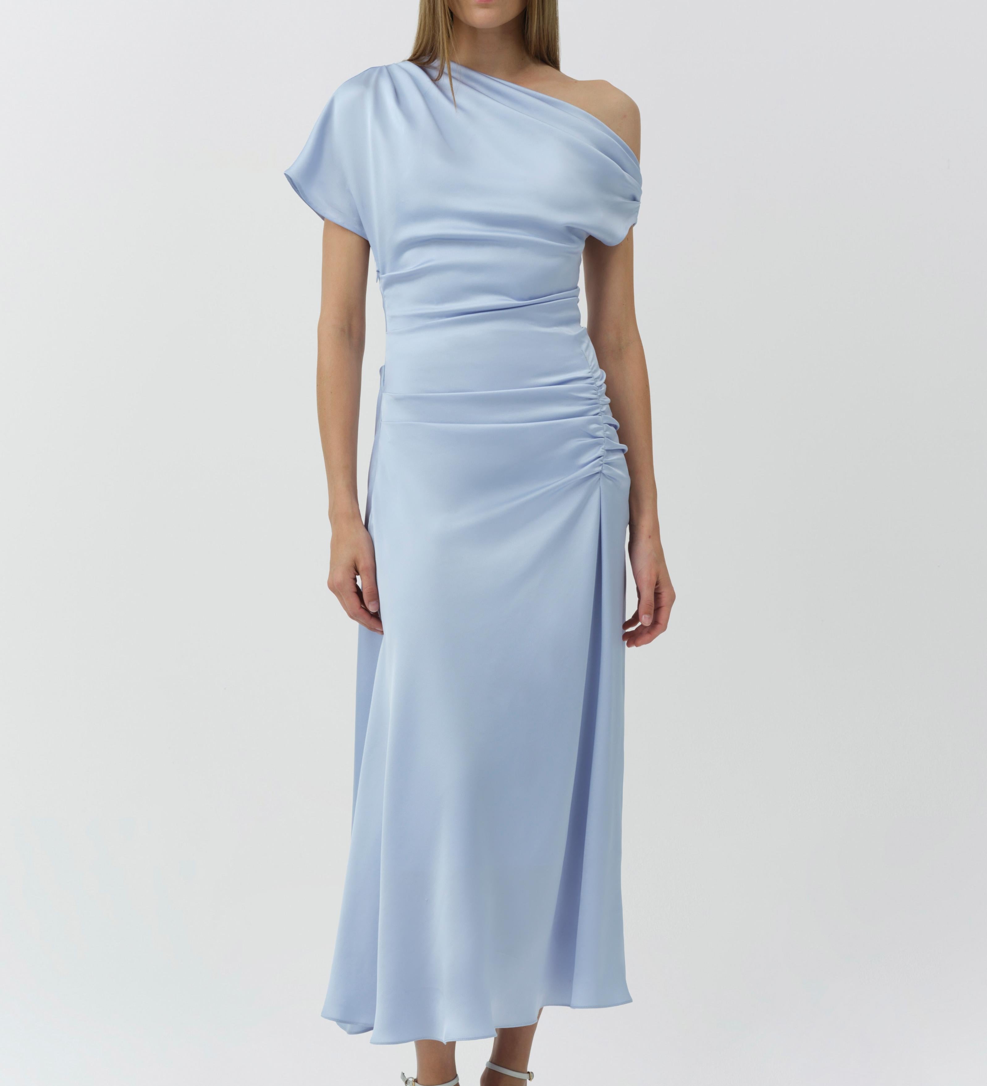 Simkhai - Joanna Off Shoulder Satin Midi Dress