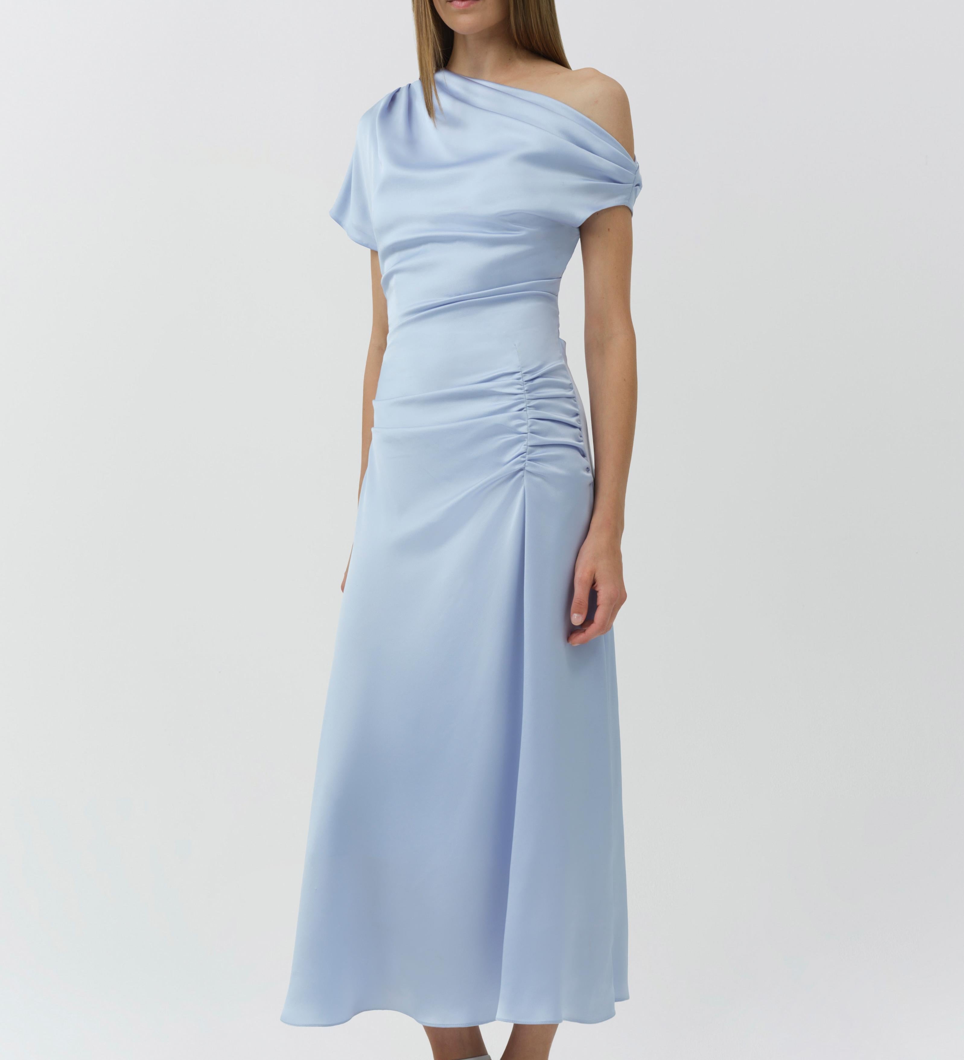 Simkhai - Joanna Off Shoulder Satin Midi Dress