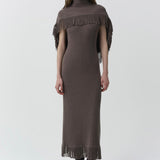 Simkhai - Jordan Knit Fringe Midi Dress