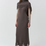 Simkhai - Jordan Knit Fringe Midi Dress