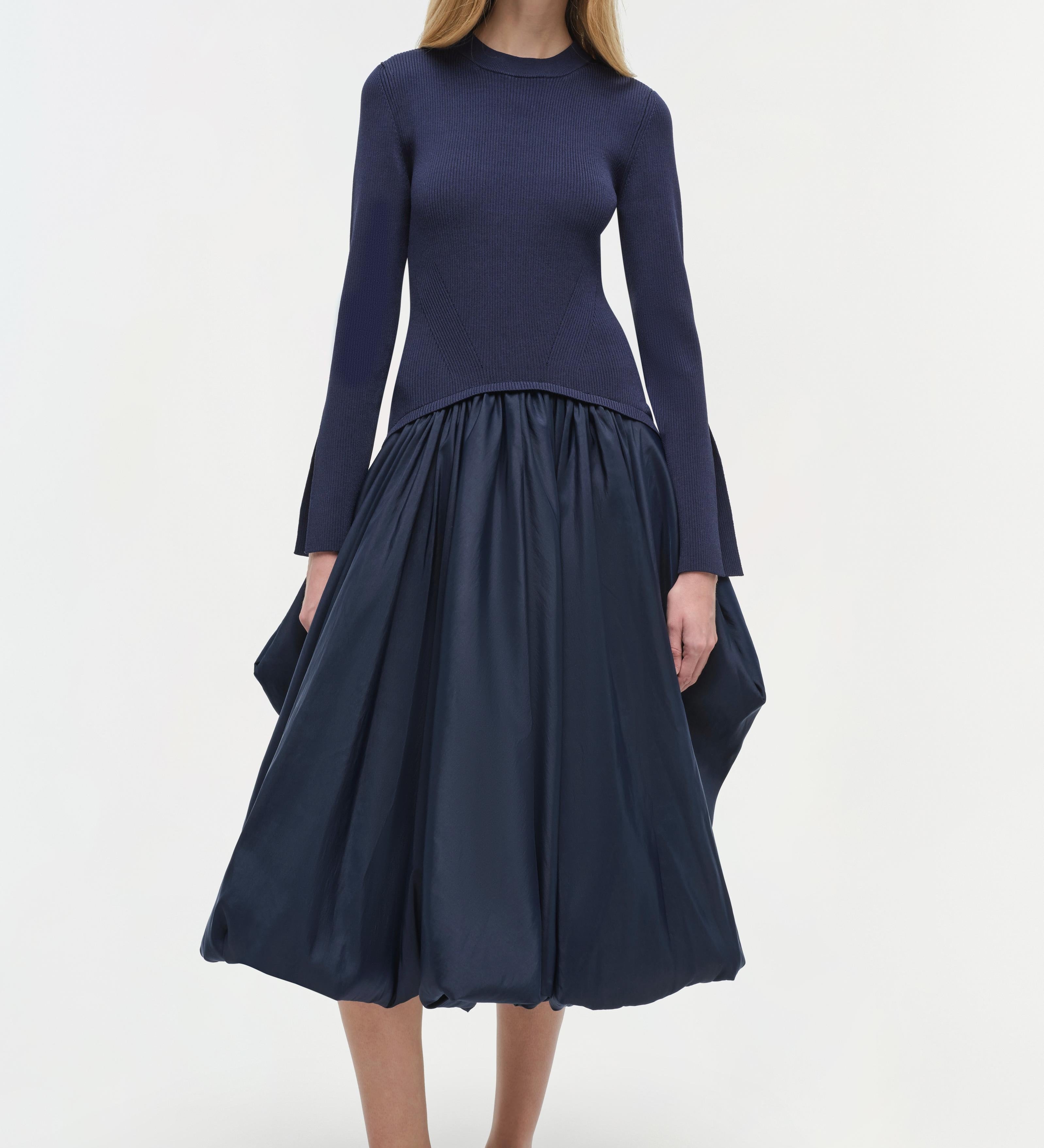 Simkhai - Kenlie Taffeta Knit Midi Dress