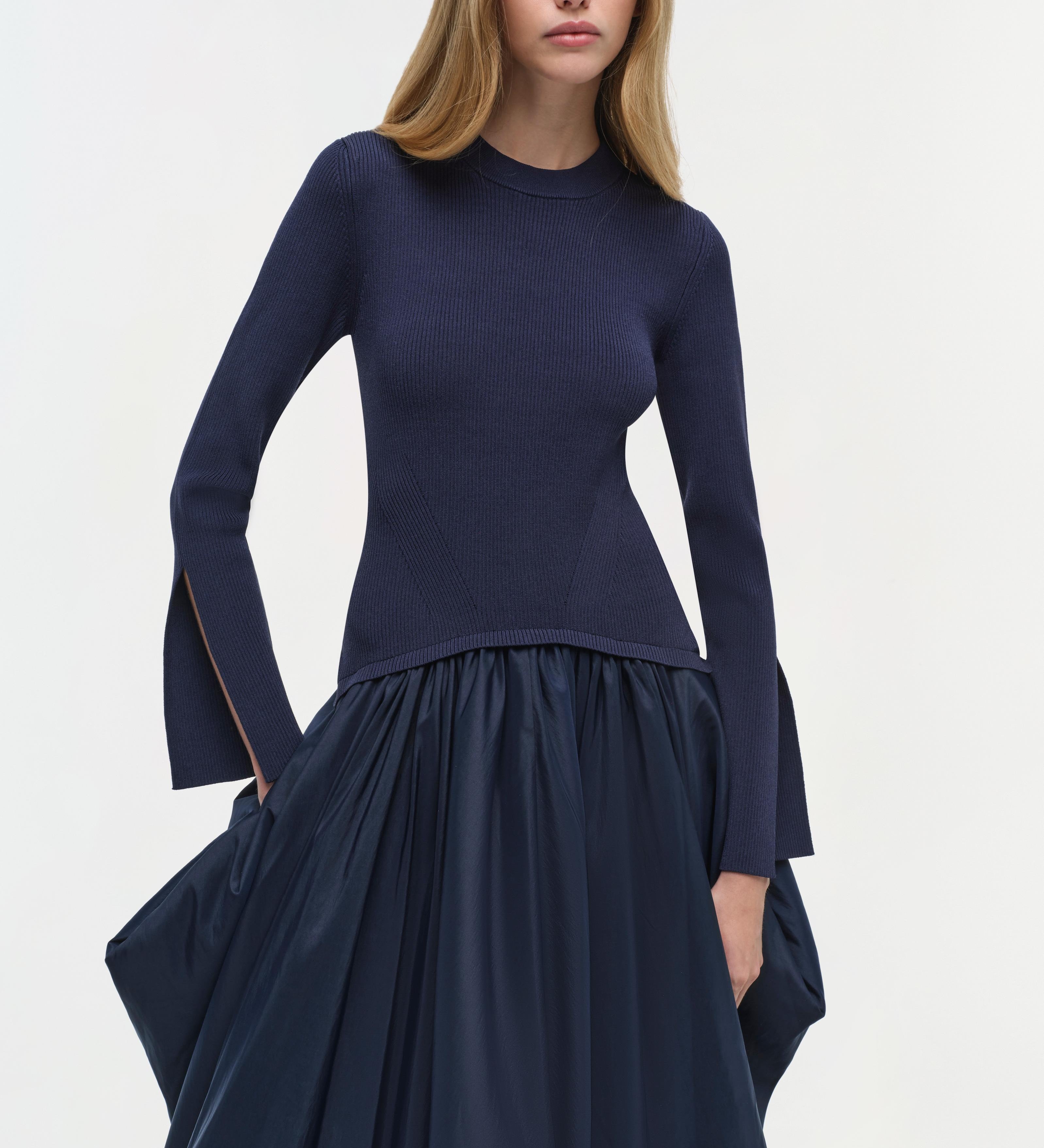 Simkhai - Kenlie Taffeta Knit Midi Dress