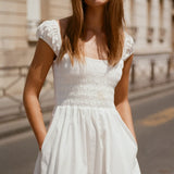 Faithfull - Lene Midi Dress White - Final Sale