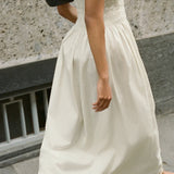 Faithfull - Aya String Maxi Dress Cream Pinstripe - Final Sale