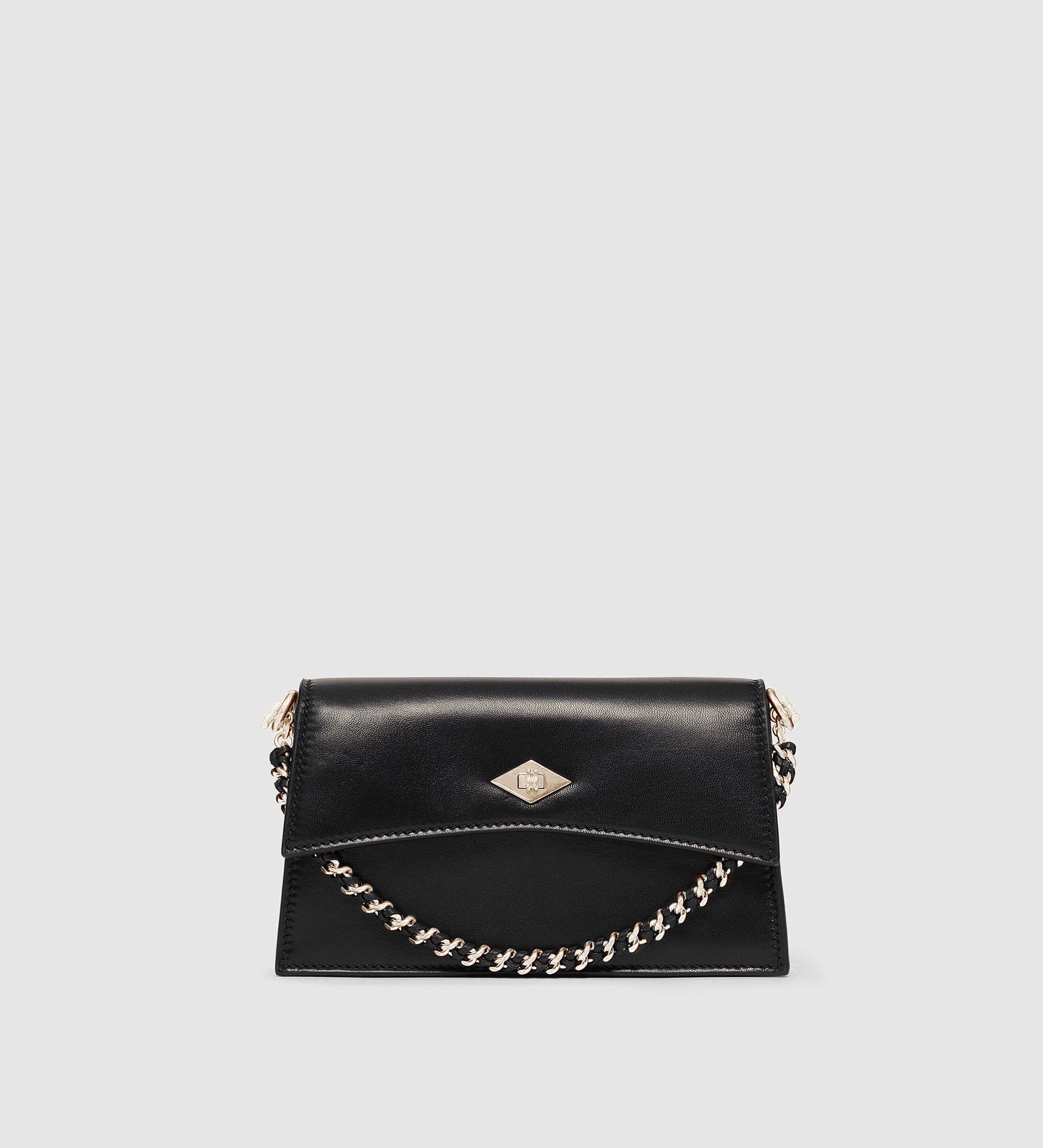 Metier - Small Chain Strap Elvis Black with Silver Hardware